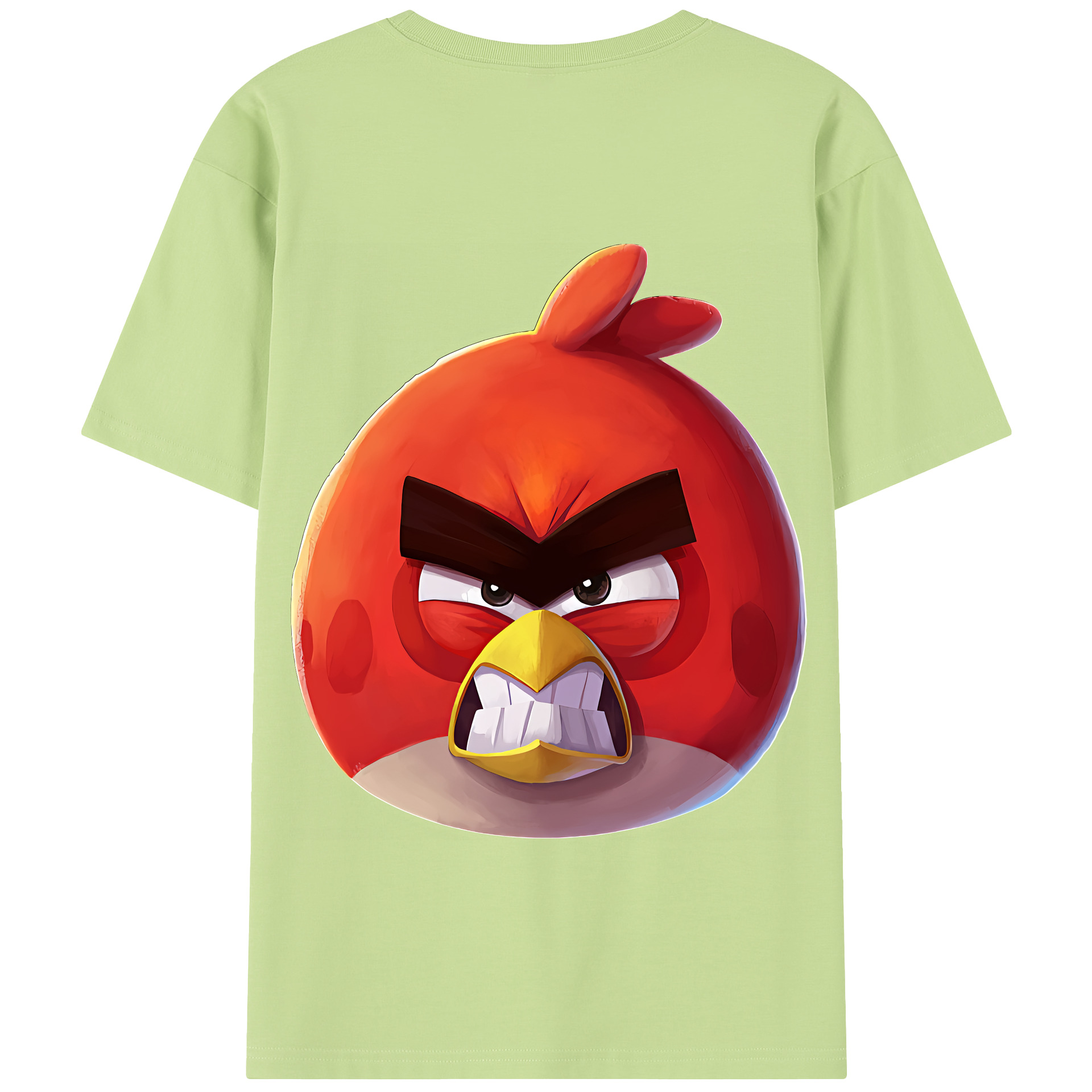 （画像用） Angry Birds アングリーバード 綿100％半袖Tシャツ（背面プリント）